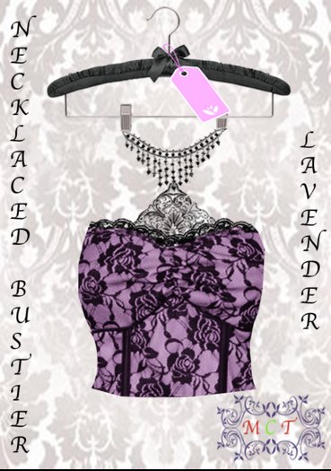 Necklaced bustier - Lavender