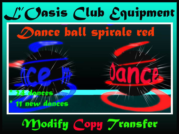 dance ball spirale red NO COPY