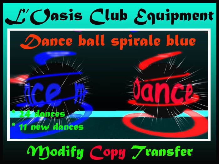 dance ball spirale blue NO COPY