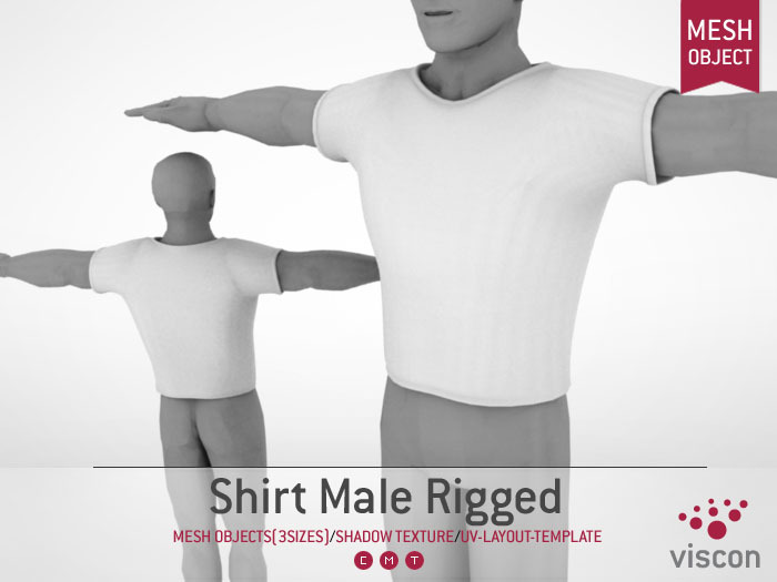 Viscon* Mesh Shirt Male Rigged
