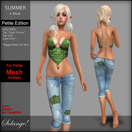 *Solange!* Petite Summer Capri Set - MOSS