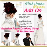 EBDesign - Milkshake glasses Add On animation & drinking straw