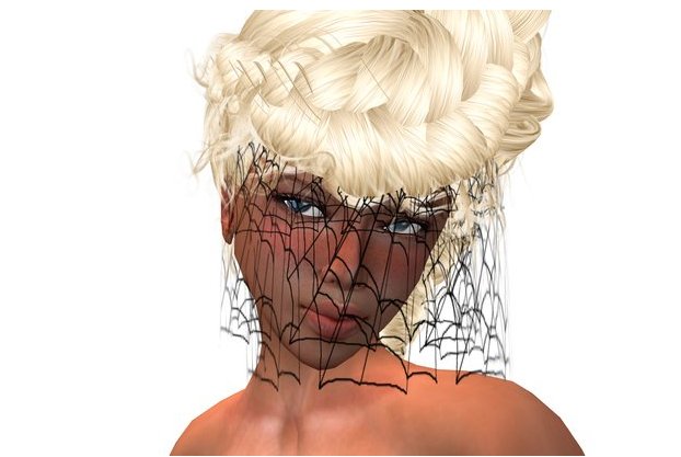 ! " Su Xue " Veil GOTHIC SPIDER WEB HALLOWEEN Flying Resize Yas