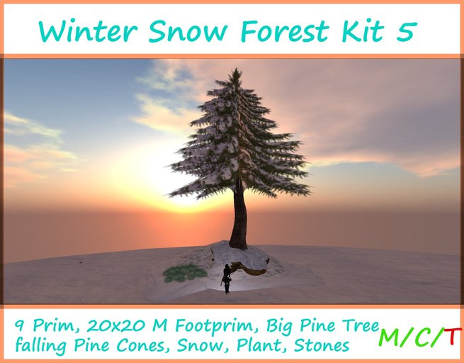 Winter Snow Forest Kit 5