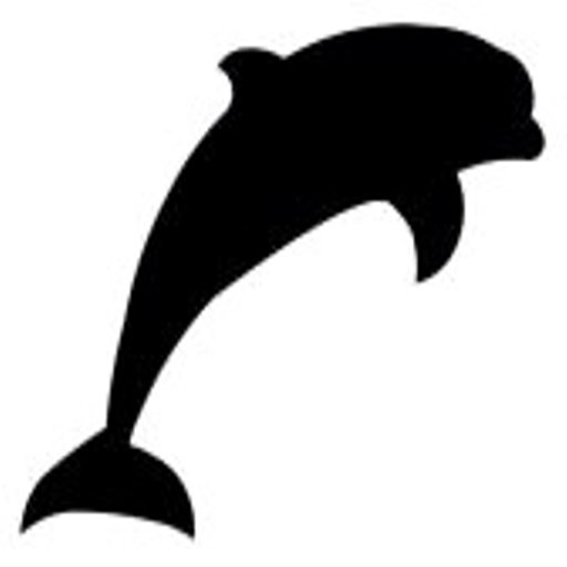 dolphin jumping silhouette