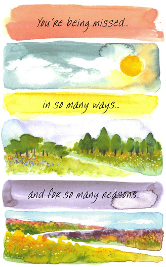 Missing You Greeting Card
