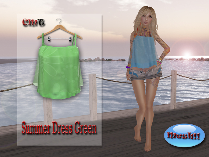.::[NerdMonkey*Clothes] [Sumer Blouse Green]::. 