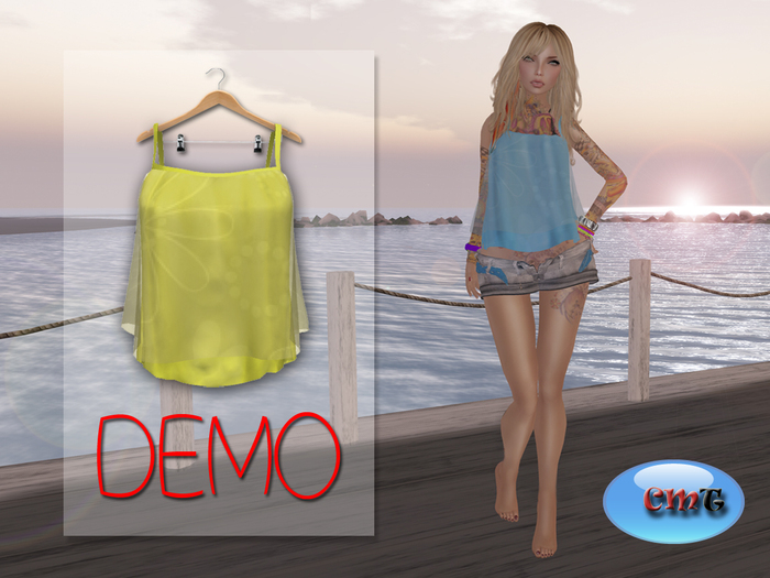 .::[NerdMonkey*Clothes] [Sumer Blouse Blue]::. DEMO 