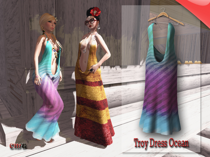 .::[NerdMonkey*Clothes] - [Troy Dress ocean]::.