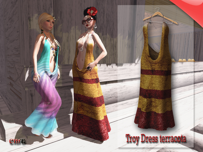 .::[NerdMonkey*Clothes] - [Troy Dress terracota]::.