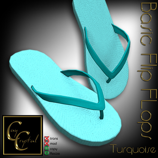 CC Design - Basic Flip Flops Turquoise