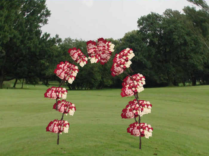 Spring Sweetness Rose Flowers Arch Sculpty Archway Just 1 Prim & Multifacted TY FF43