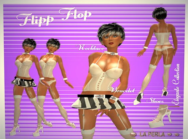 Flipp Flopp - La Perla - Complete Female Design Outfit - Full Perm - For Resell