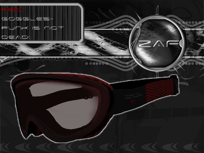 Z.A.F Punk Goggles red