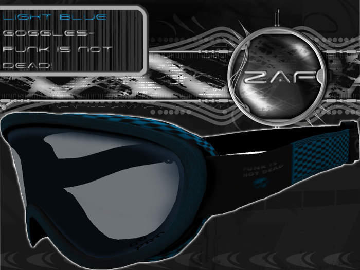 Z.A.F Punk Goggles light blue