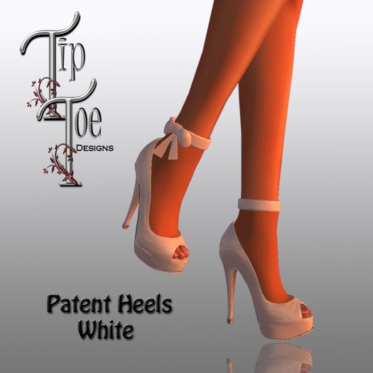 TIPTOE Patent  Heels-White