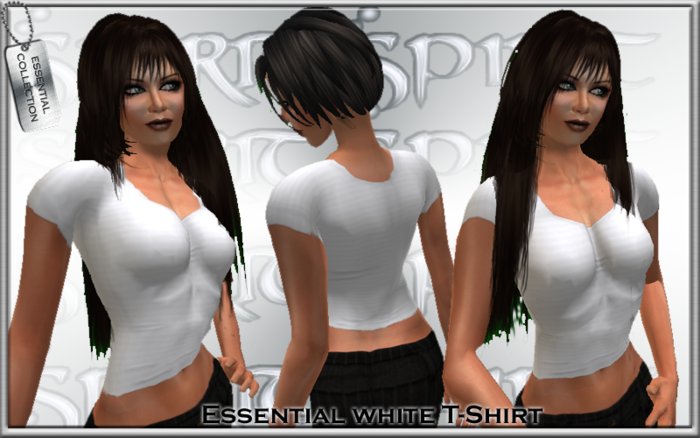 *S* White tee