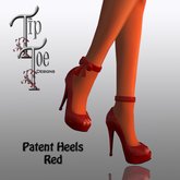 TIPTOE Patent Heels -Red