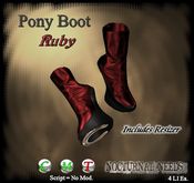 Pony Girl Boots: Ruby 