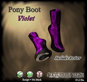 Pony Girl Boots: Violet