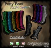 Pony Girl Boots: Color Change