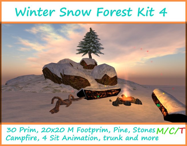 Winter Snow Forest Kit 4