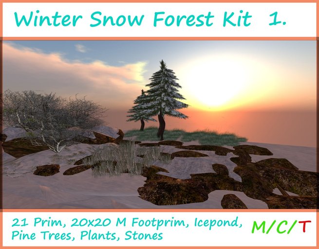 Winter Snow Forest Kit 1