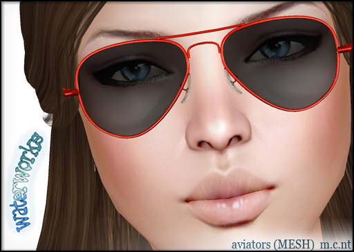 WaterWorks UV Aviator Sunglasses - RED