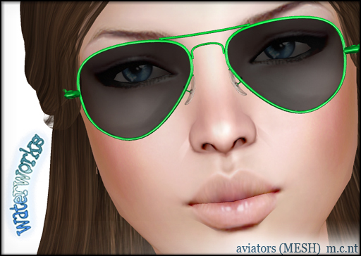 WaterWorks UV Aviator Sunglasses - GREEN