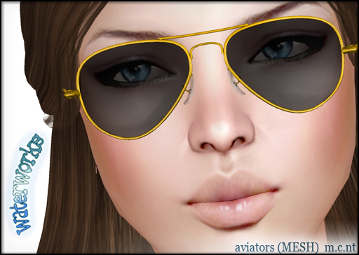 WaterWorks UV Aviator Sunglasses - YELLOW