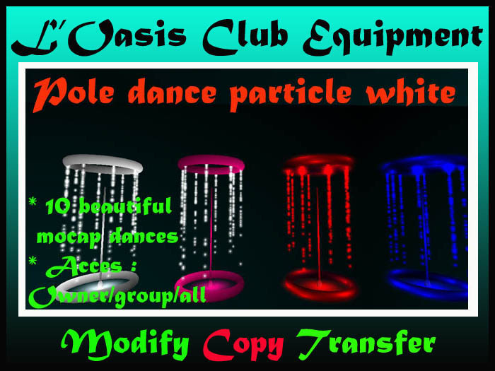 Pole dance PARTICLE WHITE NO COPY