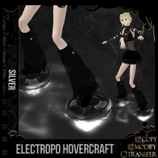 =^.^= Curious Kitties - Electropo Hovercraft - Silver