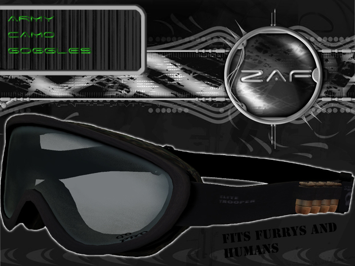 Z.A.F ARMY_CAMO Goggles (Humans & Furrys)