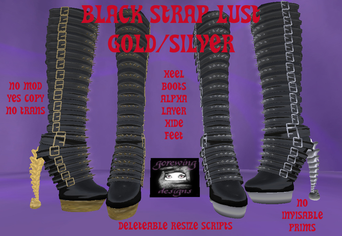 Black Strap Lust silver & gold