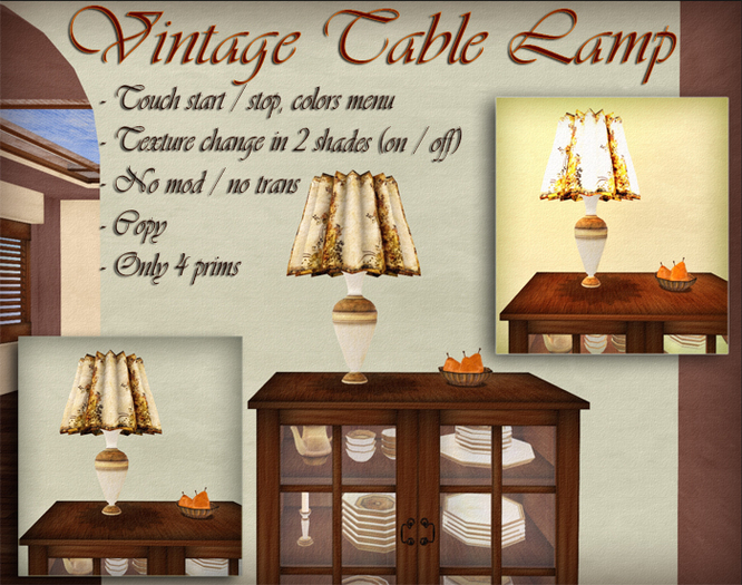 Vintage Table Lamp