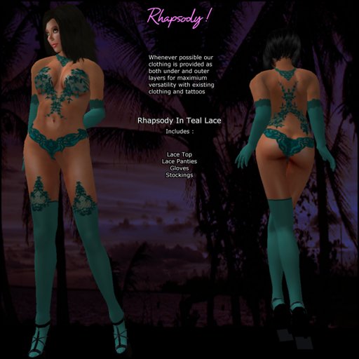 Rhapsody In Teal Lace