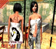 Heroes Art.- Dolcevita Top Shirt This Is Style Sleavless Woman Mesh