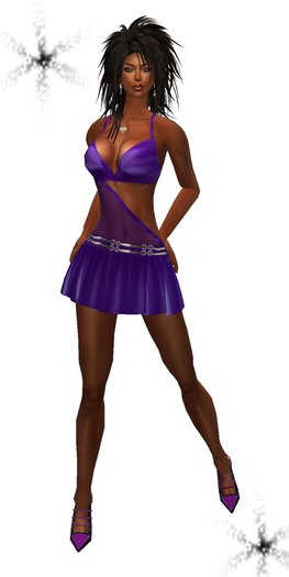 FULL PERM SEXY OUTFIT WITH SHOES & ACCESSORIES - 10L