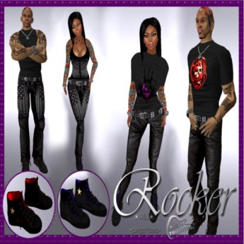 Second Life Marketplace - Rocker Outfit (Male) [*A&J Creations*]