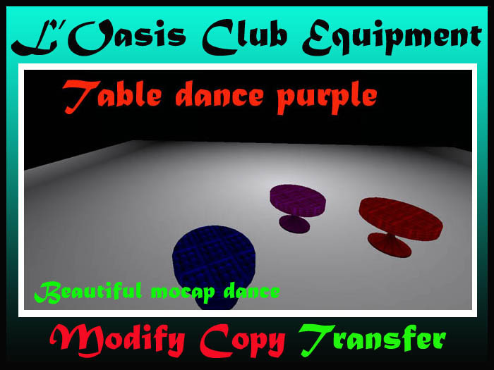table dance  purple
