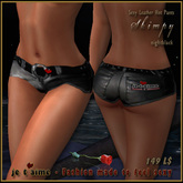 ! Hot, narrow and cool: Je t'aime Sexy Leather Hot Pants *Skimpy* - night black