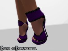 [et c]etera Heel Nora Plum