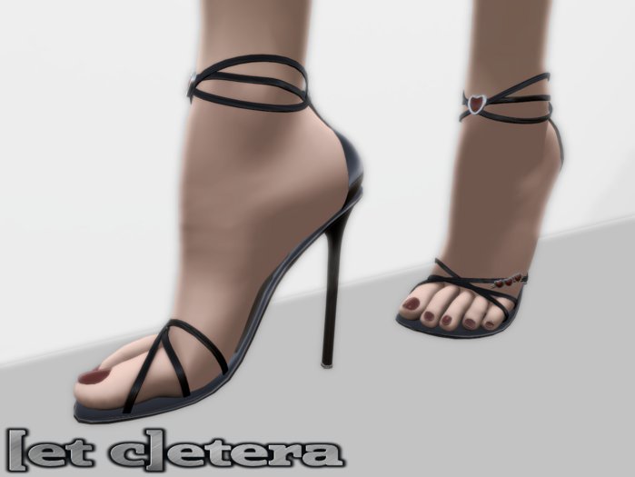 [et c]etera Heel Roma Black