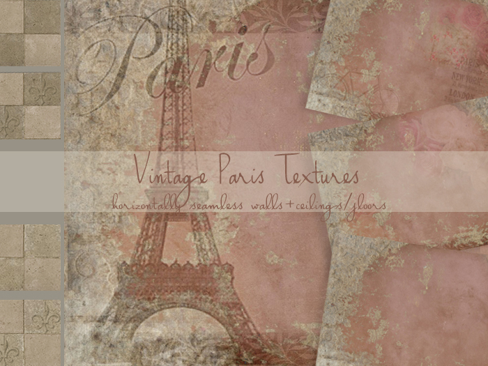 FULL PERM Vintage Paris Textures