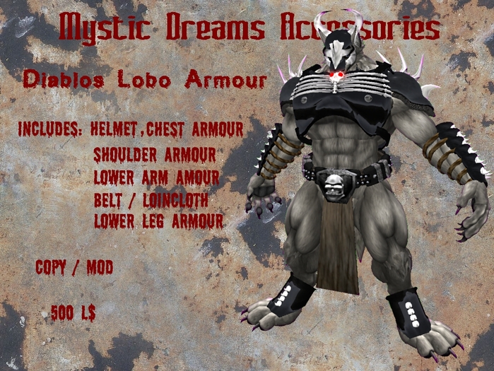 Diablo Lobo Armour Boxed