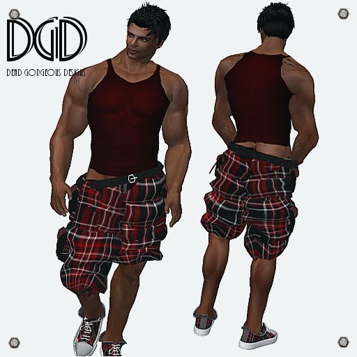 Red Tartan Baggies