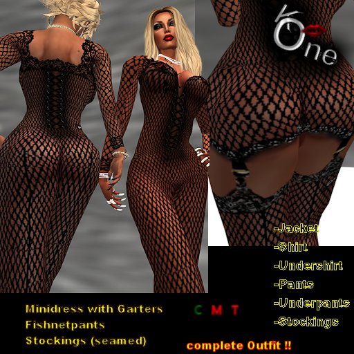 KinkyOne's FISHNETOUTFIT Black (COPY)