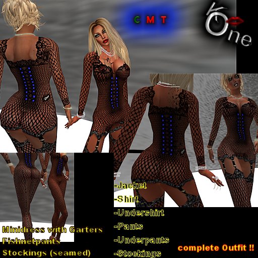 KinkyOne's FISHNETOUTFIT Blue (COPY)