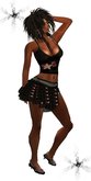 FULL PERM SEXY SKIRT, TOP, SHOES & ACCESSORIES - 10L