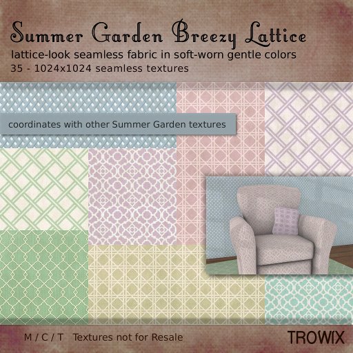 Trowix - Summer Garden Breezy Lattice Textures